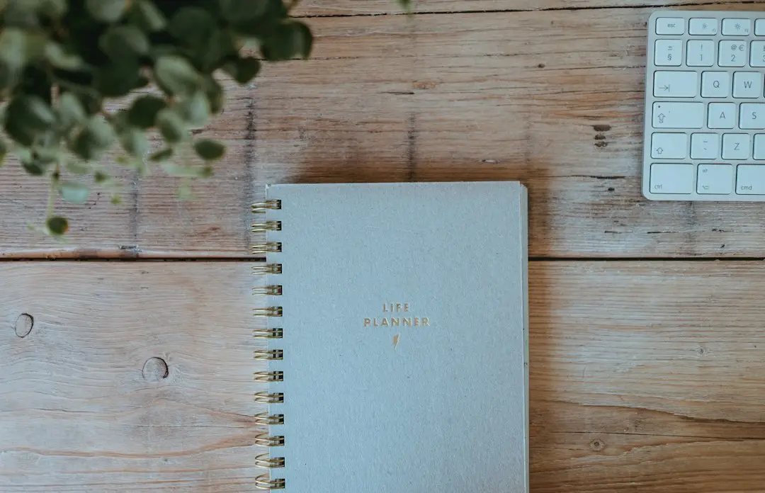 A calm, neutral planning workspace representing the SimplyVora Everyday Planner PDF bundle